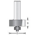 Dimar 114RX-XX Series Rabbeting Bits With 1/2″ Ball Bearing Guide, 2 Flutes