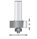 Dimar 114RX-XX Series Rabbeting Bits With 1/2″ Ball Bearing Guide, 2 Flutes