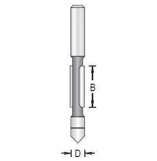 Dimar 115R4-XS/F Series Panel Pilot with Drilling Point, 1 Flute