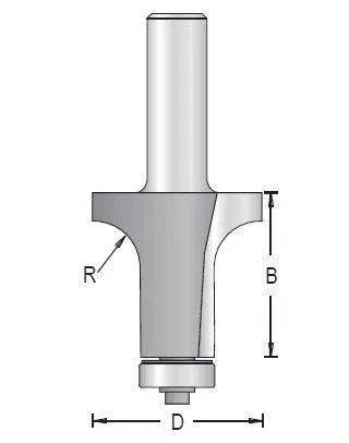 Dimar 117R8-30SP Corner Rounding Bit – Plunge Type