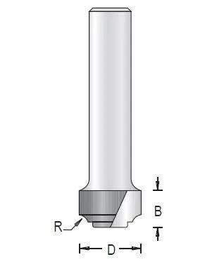 Dimar 121RX-XX Series Traditional Bits – Plunge Type, 2 Flutes
