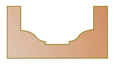 Dimar 124RBX-XX Series Step Flat Ogee Plunge Type, 2 Flutes - CNC Router Store