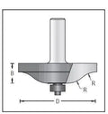 Dimar 126R8-XX Series Ogee Fillet Raised Panel, 2 Flutes