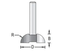 Dimar 132R4-X Series Finger Grip Router Bits, 2 Flutes - CNC Router Store