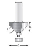Dimar 136R4-XX Series Classical Bits with Ball Bearing Guide, 2 Flutes