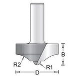 Dimar 137R8-40 Round and Ogee Plunge Type, 2 Flutes - CNC Router Store