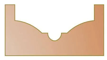 Dimar 137R8-40 Round and Ogee Plunge Type, 2 Flutes - CNC Router Store