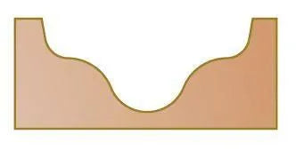 Dimar 137RX-XX Series Ogee Bits-Plunge Type, 2 Flutes - CNC Router Store