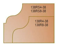 Dimar 138RXX-XX Series Panelling Bits with Ball Bearing Guide, 2 Flutes - CNC Router Store