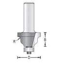 Dimar 139RX-XX Series Wavy Edge Bits with Ball Bearing Guide, 2 Flutes