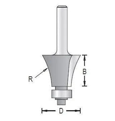 Dimar 140RB4-24 Edge Forming Bit, 2 Flutes - CNC Router Store