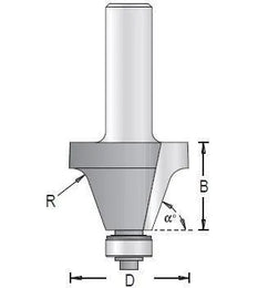 Dimar 140RB8-33 Edge Forming Bit, 2 Flutes - CNC Router Store