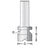 Dimar 148R8-22 Finger Grip Router Bits, 2 Flutes - CNC Router Store