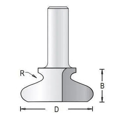 Dimar 148R8-44 Finger Grip Router Bits, 2 Flutes - CNC Router Store