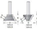 Dimar 150R4-20 Series Rail & Stile Bits, 2 Piece Sets, 1/4″ Shank, 2 Flutes