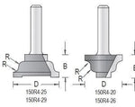 Dimar 150R4-20 Series Rail & Stile Bits, 2 Piece Sets, 1/4″ Shank, 2 Flutes - CNC Router Store