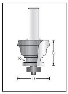 Dimar 156R8-43 Moulding Bit, 2 Flutes - CNC Router Store