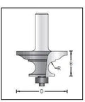 Dimar 156R8-45 Moulding Bit, 2 Flutes