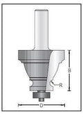 Dimar 156R8-57 Moulding Bit, 2 Flutes