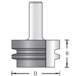 Dimar 158R8-X Series Rounding Over Set, 3 Flutes - CNC Router Store