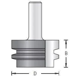 Dimar 158R8-X Series Rounding Over Set, 3 Flutes - CNC Router Store