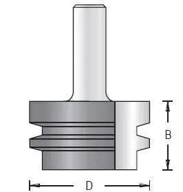 Dimar 158R8-X Series Rounding Over Set, 3 Flutes - CNC Router Store