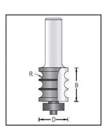 Dimar 160RX-22 Series Triple Beading Bits with Ball Bearing Guide, 2 Flutes - CNC Router Store