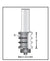 Dimar 160RX-22 Series Triple Beading Bits with Ball Bearing Guide, 2 Flutes - CNC Router Store