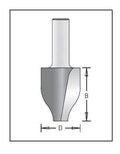 Dimar 165R8-XX Series Vertical Raised Panel Bits, 2 Flutes