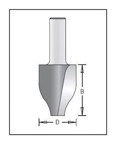 Dimar 165R8-XX Series Vertical Raised Panel Bits, 2 Flutes - CNC Router Store