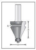 Dimar 166R8-35 Handrail Bit, 2 Flutes