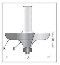 Dimar 166R8-62 Embout de main courante, 2 cannelures 
