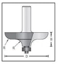 Dimar 166R8-62 Handrail Bit, 2 Flutes