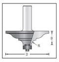 Dimar 166R8-63 Handrail Bit, 2 Flutes