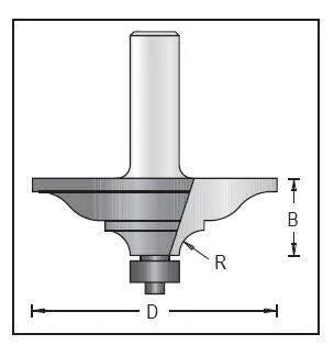 Dimar 166R8-63 Handrail Bit, 2 Flutes