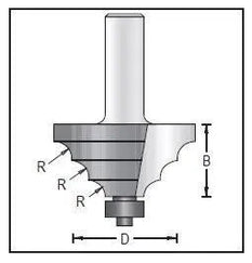 Dimar 167R8-47 Moulding Bit, 2 Flutes - CNC Router Store