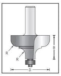 Dimar 167R8-51 Moulding Bit, 2 Flutes