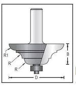 Dimar 167R8-59 Moulding Bit, 2 Flutes - CNC Router Store