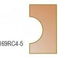 Dimar 169RC4-X Series Convex Beading Bits w/Centre Ball Bearing, 2 Flutes