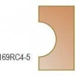 Dimar 169RC4-X Series Convex Beading Bits w/Centre Ball Bearing, 2 Flutes