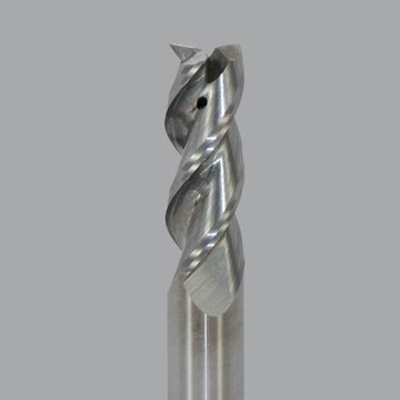 Finisseur en aluminium Onsrud, liquide de refroidissement à 3 cannelures à travers les fraises en bout, mèche de routeur CNC de longueur moyenne