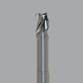 Finisseur en aluminium Onsrud, liquide de refroidissement à 3 cannelures à travers les fraises en bout, longueur standard, mèche de routeur CNC à col
