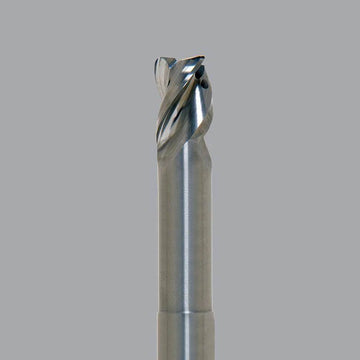 Finisseur en aluminium Onsrud, liquide de refroidissement à 3 cannelures à travers les fraises en bout, longueur standard, mèche de routeur CNC à col