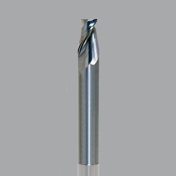 Fraise en bout de fraise CNC en carbure monobloc série Onsrud Aluminum Finisher (AF), 2 cannelures, rad d'angle 0.015, longueur moyenne, col