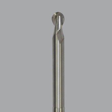 Onsrud – fraise en bout de routeur CNC en carbure massif, série de finition en aluminium (AF), 2 cannelures, nez sphérique, longue longueur, à col