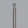Onsrud Aluminum Finisher (AF) Series Solid Carbide CNC Router Bit end mill, 2 flute, ballnose, medium length, necked