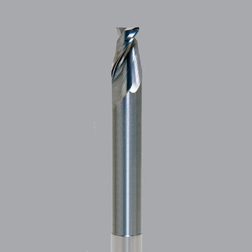 Onsrud Aluminum Finisher (AF) Series Solid Carbide CNC Router Bit end mill, 2 flute, square, medium length, necked