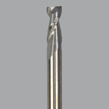 Fraise en bout de routeur CNC en carbure monobloc série Onsrud Aluminum Finisher (AF), 2 cannelures, carrée, longueur standard