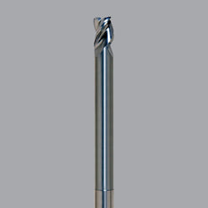 Onsrud Aluminum Finisher (AF) Series Solid Carbide CNC Router Bit end mill, 3 flute, 0.015 corner rad, long length, necked - CNC Router Store