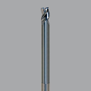 Onsrud – fraise en bout de routeur CNC en carbure massif, série de finition en aluminium (AF), 3 cannelures, rad d'angle 0.015, longue longueur, à col